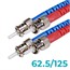 Fiber Optic Cable, ST/ST, OM1, Multi Mode, Duplex - 1 meter (62.5/125 Type) - Orange Fiber Optic Cable, ST/ST, OM1, Multi Mode, Duplex - 1 meter (62.5/125 Type) - Orange