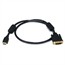 3ft 28AWG High Speed HDMI to Adapter DVI Cable with Ferrite Cores, Black 3ft 28AWG High Speed HDMI to Adapter DVI Cable with Ferrite Cores, Black