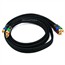 6ft 18AWG CL2 Premium 3-RCA Component Video Coaxial Cable (RG-6/U) - Black 6ft 18AWG CL2 Premium 3-RCA Component Video Coaxial Cable (RG-6/U) - Black