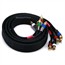 6ft 18AWG CL2 Premium 5-RCA Component Video/Audio Coaxial Cable (RG-6/U) - Black 6ft 18AWG CL2 Premium 5-RCA Component Video/Audio Coaxial Cable (RG-6/U) - Black