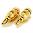 1 PAIR OF High-Quality Gold Plated Speaker Banana Plugs, Open Screw Type 1 PAIR OF High-Quality Gold Plated Speaker Banana Plugs, Open Screw Type