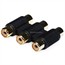 3-RCA Coupler for Component Video Cable Extension - Single Color 3-RCA Coupler for Component Video Cable Extension - Single Color