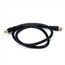3ft RG6 (18AWG) 75Ohm, Quad Shield, CL2 Coaxial Cable with F Type Connector - Black 3ft RG6 (18AWG) 75Ohm, Quad Shield, CL2 Coaxial Cable with F Type Connector - Black