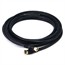 12ft RG6 (18AWG) 75Ohm, Quad Shield, CL2 Coaxial Cable with F Type Connector - Black 12ft RG6 (18AWG) 75Ohm, Quad Shield, CL2 Coaxial Cable with F Type Connector - Black