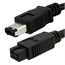 9-pin/ 6-pin BILINGUAL FireWire® 800 - FireWire 400 Cable, 10FT, Black 9-pin/ 6-pin BILINGUAL FireWire® 800 - FireWire 400 Cable, 10FT, Black