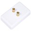 High Quality Banana Binding Post Wall Plate for 1 Speaker - Coupler Type High Quality Banana Binding Post Wall Plate for 1 Speaker - Coupler Type