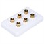 High Quality Banana Binding Post Wall Plate for 3 Speaker - Coupler Type High Quality Banana Binding Post Wall Plate for 3 Speaker - Coupler Type