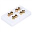 High Quality Banana Binding Post Wall Plate for 4 Speaker - Coupler Type High Quality Banana Binding Post Wall Plate for 4 Speaker - Coupler Type