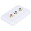 3 RCA Component Wall Plate (RGB) - Coupler Type 3 RCA Component Wall Plate (RGB) - Coupler Type