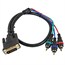 2ft DVI-I to 3 RCA Component Video Cable (DVI-I - 3-RCA) 2ft DVI-I to 3 RCA Component Video Cable (DVI-I - 3-RCA)