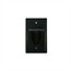 1-Gang Recessed Low Voltage Cable Wall Plate, Black 1-Gang Recessed Low Voltage Cable Wall Plate, Black