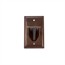 1-Gang Recessed Low Voltage Cable Wall Plate - Brown 1-Gang Recessed Low Voltage Cable Wall Plate - Brown