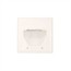 2-Gang Recessed Low Voltage Cable Wall Plate, White 2-Gang Recessed Low Voltage Cable Wall Plate, White