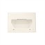 3-Gang Recessed Low Voltage Cable Wall Plate, White 3-Gang Recessed Low Voltage Cable Wall Plate, White