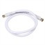 3ft RG6 (18AWG) 75Ohm, Quad Shield, CL2 Coaxial Cable with F Type Connector - White 3ft RG6 (18AWG) 75Ohm, Quad Shield, CL2 Coaxial Cable with F Type Connector - White