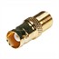 BNC Female to F Female Adapter - Gold Plated BNC Female to F Female Adapter - Gold Plated