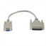 1ft AT Modem DB9F/DB25M Molded Cable 1ft AT Modem DB9F/DB25M Molded Cable