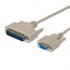6ft Null Modem DB9F/DB25M Molded Cable 6ft Null Modem DB9F/DB25M Molded Cable