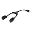 14inch 16AWG Power Cord Splitter Cable, 10A (NEMA 5-15P to 2x NEMA 5-15R) 14inch 16AWG Power Cord Splitter Cable, 10A (NEMA 5-15P to 2x NEMA 5-15R)
