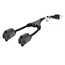 14inch 14AWG Power Cord Splitter Cable, 15A (NEMA 5-15P to 2x NEMA 5-15R) 14inch 14AWG Power Cord Splitter Cable, 15A (NEMA 5-15P to 2x NEMA 5-15R)