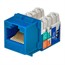 Cat5E Punch Down Keystone Jack - Blue Cat5E Punch Down Keystone Jack - Blue