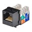 Cat6 Punch Down Keystone Jack - Black Cat6 Punch Down Keystone Jack - Black