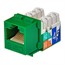 Cat6 Punch Down Keystone Jack - Green Cat6 Punch Down Keystone Jack - Green