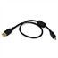 1.5ft USB 2.0 A Male to Mini-B 4pin Male 28/24AWG Cable w/ Ferrite Core (Gold Plated) 1.5ft USB 2.0 A Male to Mini-B 4pin Male 28/24AWG Cable w/ Ferrite Core (Gold Plated)
