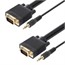 3ft Super VGA HD15 M/M Cable w/ Stereo Audio and Triple Shielding (Gold Plated) 3ft Super VGA HD15 M/M Cable w/ Stereo Audio and Triple Shielding (Gold Plated)