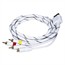 AV Cable w/ Composite (Yellow RCA)/S-Video and Stereo Audio (Red/White) for Wii & Wii U- Net Jacket and Gold Plated AV Cable w/ Composite (Yellow RCA)/S-Video and Stereo Audio (Red/White) for Wii & Wii U- Net Jacket and Gold Plated