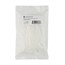 Cable Tie 4 inch 18LBS, 100pcs/Pack - White Cable Tie 4 inch 18LBS, 100pcs/Pack - White