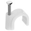 Circle cable clips with steel nail, 10mm, 100pcs/Pack Circle cable clips with steel nail, 10mm, 100pcs/Pack