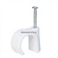 Hook cable clips with steel nail, 22mm, 100pcs/Pack Hook cable clips with steel nail, 22mm, 100pcs/Pack