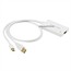 Mini Displayport 1.1 Male and USB Male Audio to HDMI® Female Converting Adapter Mini Displayport 1.1 Male and USB Male Audio to HDMI® Female Converting Adapter