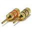 1 PAIR OF High-Quality Gold Plated Speaker Pin Plugs, Pin Crimp Type 1 PAIR OF High-Quality Gold Plated Speaker Pin Plugs, Pin Crimp Type