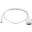 3ft 32AWG Mini DisplayPort to DVI Cable - White 3ft 32AWG Mini DisplayPort to DVI Cable - White