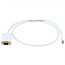 3ft 32AWG Mini DisplayPort to VGA Cable - White 3ft 32AWG Mini DisplayPort to VGA Cable - White