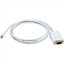6ft 32AWG Mini DisplayPort to VGA Cable - White 6ft 32AWG Mini DisplayPort to VGA Cable - White