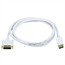 6ft 28AWG DisplayPort to DVI Cable - White 6ft 28AWG DisplayPort to DVI Cable - White
