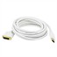 15ft 28AWG DisplayPort to DVI Cable - White 15ft 28AWG DisplayPort to DVI Cable - White