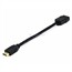 8inch 28AWG High Speed HDMI® With Ethernet Male to Female Port Saver - Black 8inch 28AWG High Speed HDMI® With Ethernet Male to Female Port Saver - Black