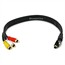 1.5ft S-Video|3.5mm Stereo to Composite RCA|RCA Stereo Combo 22AWG Cable (Gold Plated) 1.5ft S-Video|3.5mm Stereo to Composite RCA|RCA Stereo Combo 22AWG Cable (Gold Plated)
