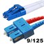 Fiber Optic Cable, LC/SC, Single Mode, Duplex - 1 meter (9/125 Type) - Yellow Fiber Optic Cable, LC/SC, Single Mode, Duplex - 1 meter (9/125 Type) - Yellow