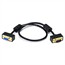 1.5ft Ultra Slim SVGA Super VGA 30/32AWG M/F Monitor Cable w/ ferrites (Gold Plated Connector) 1.5ft Ultra Slim SVGA Super VGA 30/32AWG M/F Monitor Cable w/ ferrites (Gold Plated Connector)