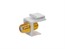 Keystone Jack - Modular F Type (White) Keystone Jack - Modular F Type (White)