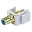 Keystone Jack - Modular RCA w/Blue Center (White) Keystone Jack - Modular RCA w/Blue Center (White)