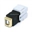 Keystone Jack - USB 2.0 B Female to B Female Coupler Adapter, Flush Type (White) Keystone Jack - USB 2.0 B Female to B Female Coupler Adapter, Flush Type (White)