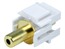 Keystone Jack - 3.5mm Stereo, Flush Type (White) Keystone Jack - 3.5mm Stereo, Flush Type (White)