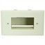 Easy Mount Low Voltage Cable Recessed Wall Plate - Ivory Easy Mount Low Voltage Cable Recessed Wall Plate - Ivory