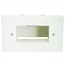 Easy Mount Low Voltage Cable Recessed Wall Plate - Lite Almond Easy Mount Low Voltage Cable Recessed Wall Plate - Lite Almond